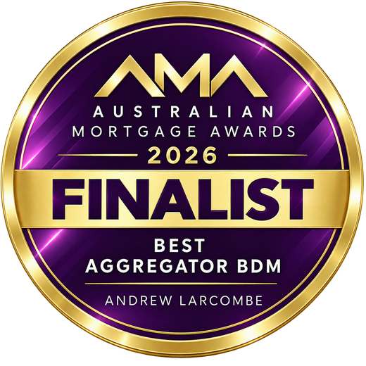 Australian Mortgage Awards 2026 Finalist medal for Best Aggregator BDM